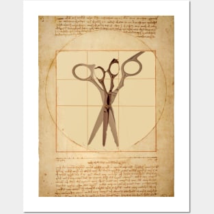 Vitruvian Haircut 1 Posters and Art